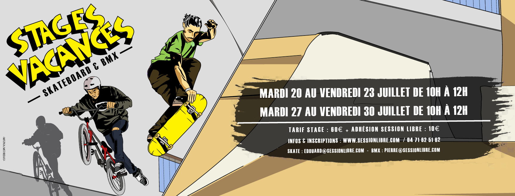 STAGES VACANCES ÉTÉ 2021 (Skate / BMX)