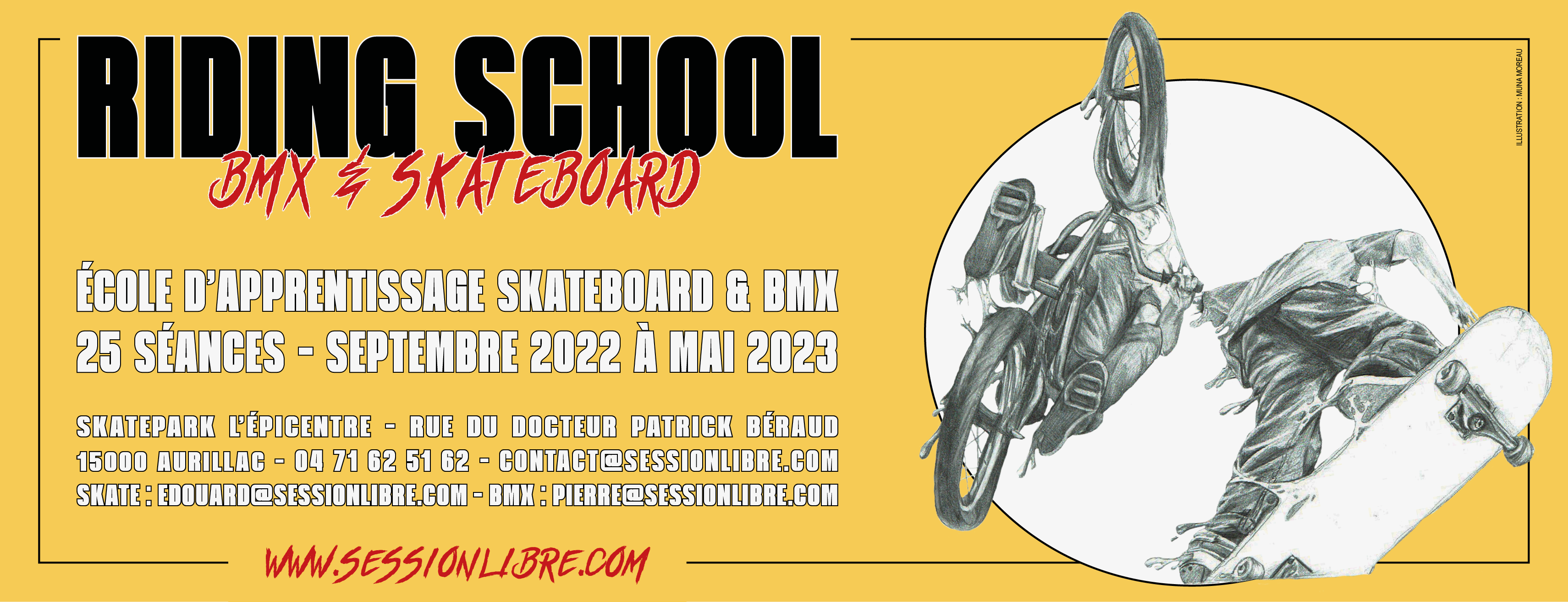 RIDING SCHOOL 2022 – 2023 (Skate / BMX)