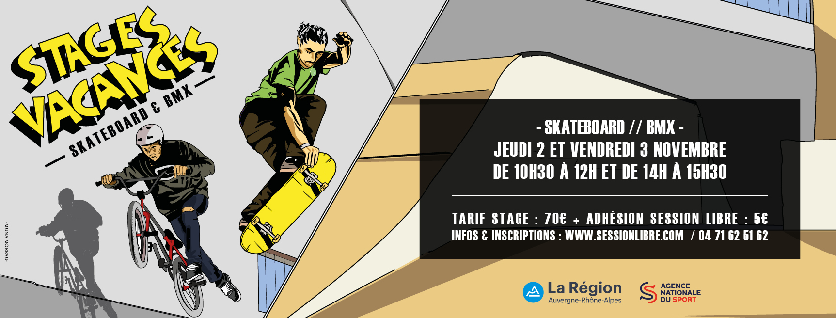 STAGES VACANCES AUTOMNE (SKATE / BMX)